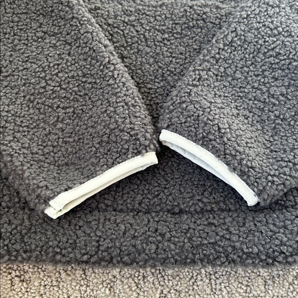 Wild Fable Sherpa Anorak Quarter Zip Pullover Hoodie Cozy Cabin Top Gray XS NWT - Picture 9 of 11